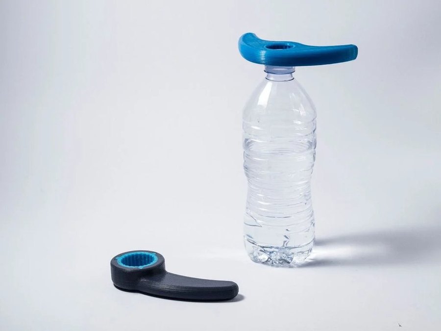 Boomerang Opener, a free 3D printed assistive device