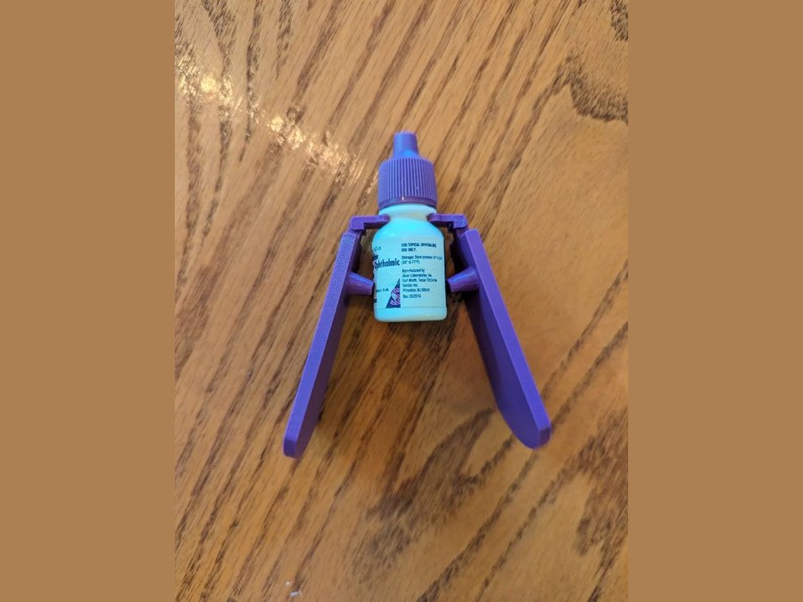 Eye Drop Squeezer, a free 3D printed assistive device