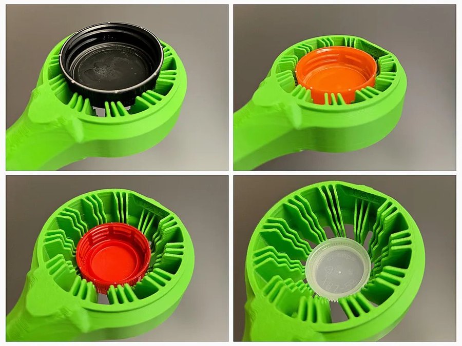 Lid Wrench, a free 3D printed assistive device
