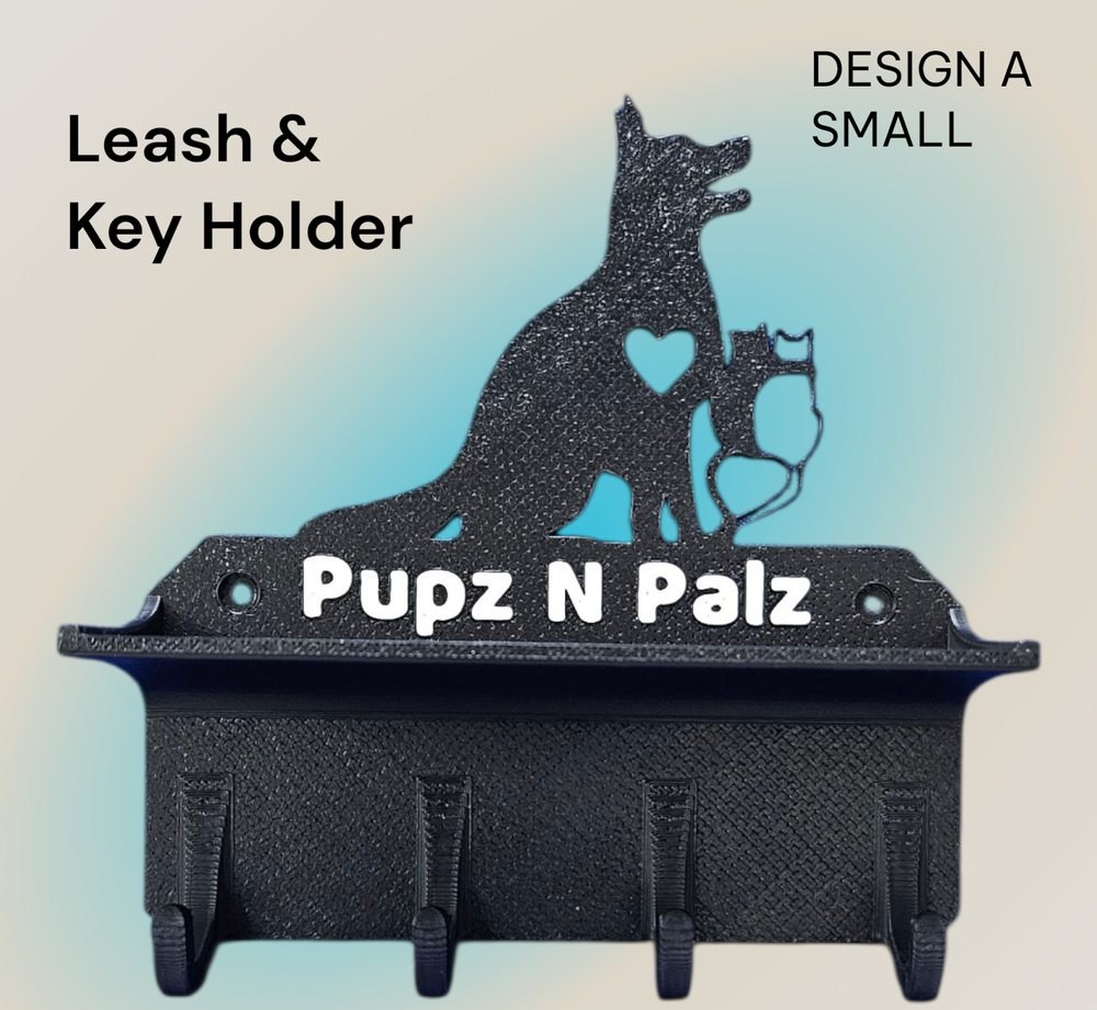 Leash and Key Holder, Design A Small