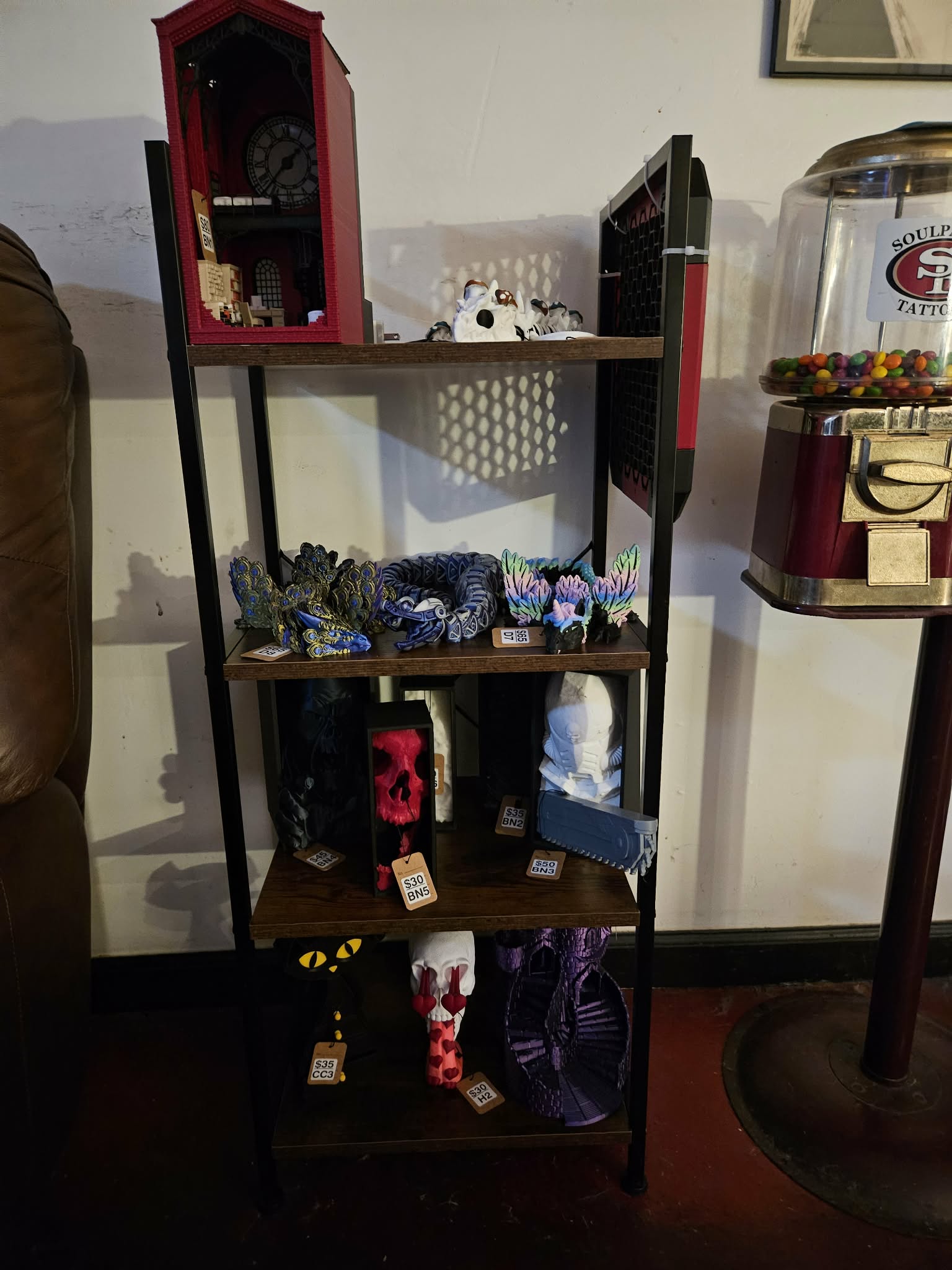 Soul Patch Tattoos shelf of WestSide 3D pieces
