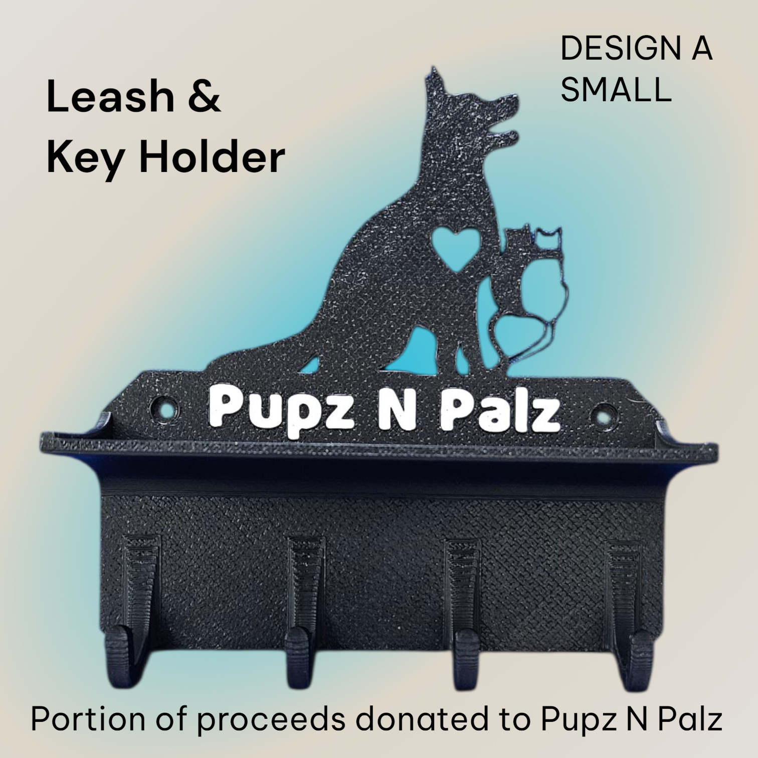 Pupz N Palz Rescue Leash and Key Holder Design A Small 1 Pupz N Palz Rescue Leash and Key Holder Design A Small