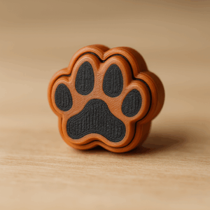 puppy paw flat fidget clicker