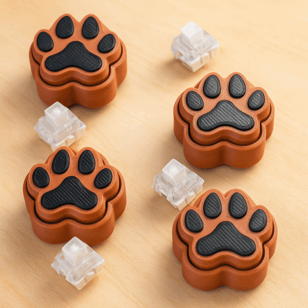 puppy paw fidget clickers